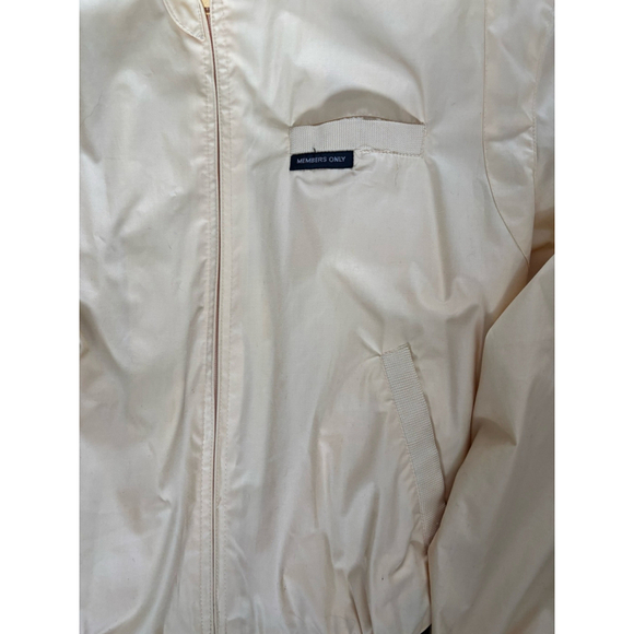 Vintage Members Only Yellow Racer Jacket Adults Size 42 Zip Up - Picture 2 of 10